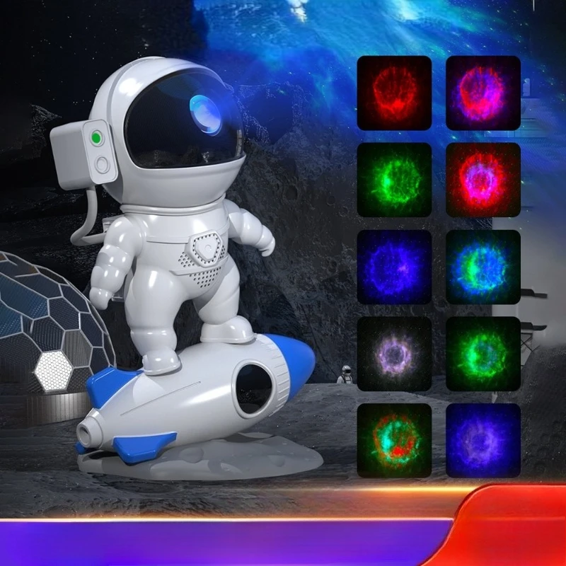 Rocket astronaut starry sky projection light Bluetooth APP control