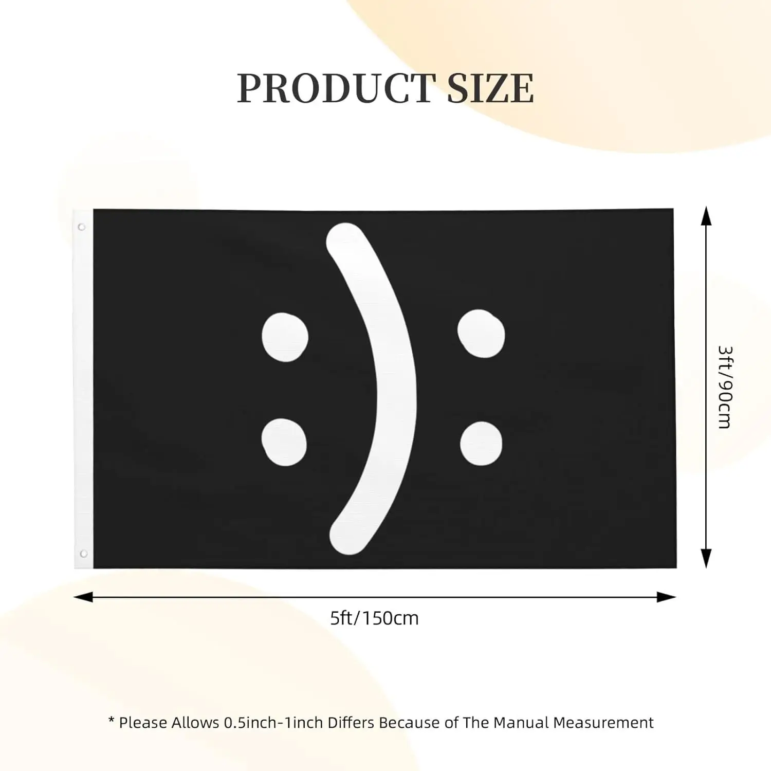 Flagicts 100% Polyester Bipolar Awareness Happy Sad Face Flags