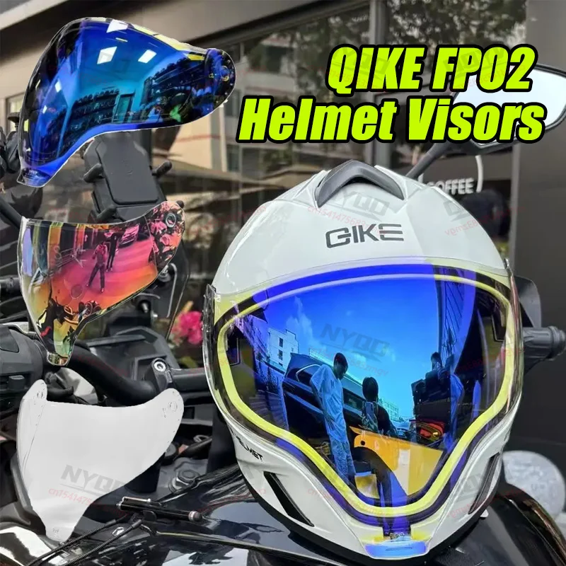 

Qike Motorcycle Helmet Visor FP02 Replacement Lens Riding Equipment Ghost Face Helmet Lens Accessories