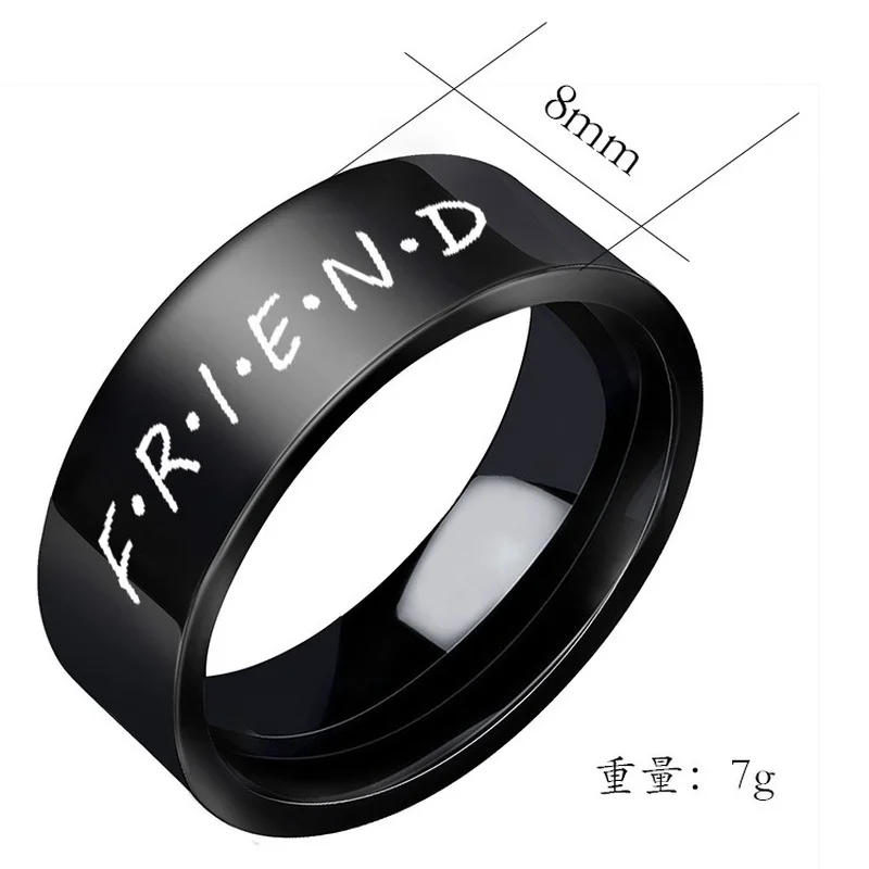 2022 New Simple Ring Friend Couple Titanium Steel Pair Ring Personalized Fashion Jewelry Can Be Customized In Batch