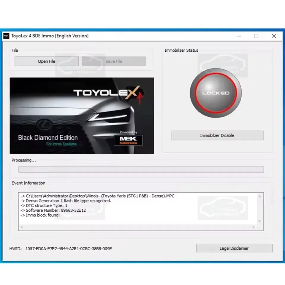New ToyoLex 4/3 with Unlimited Keygen No Need KEYGEN for Lexus Denso Mascheramento DTC Disable Funziona for Kess Ktag Denso IMMO
