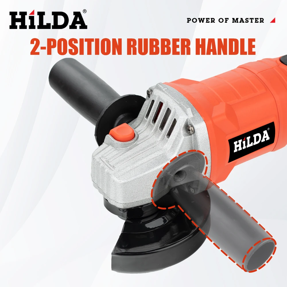 HILDA 125mm Brushless Angle Cutting Grinder Hand Recharge Grinder Electric Grinder For 18V Makita