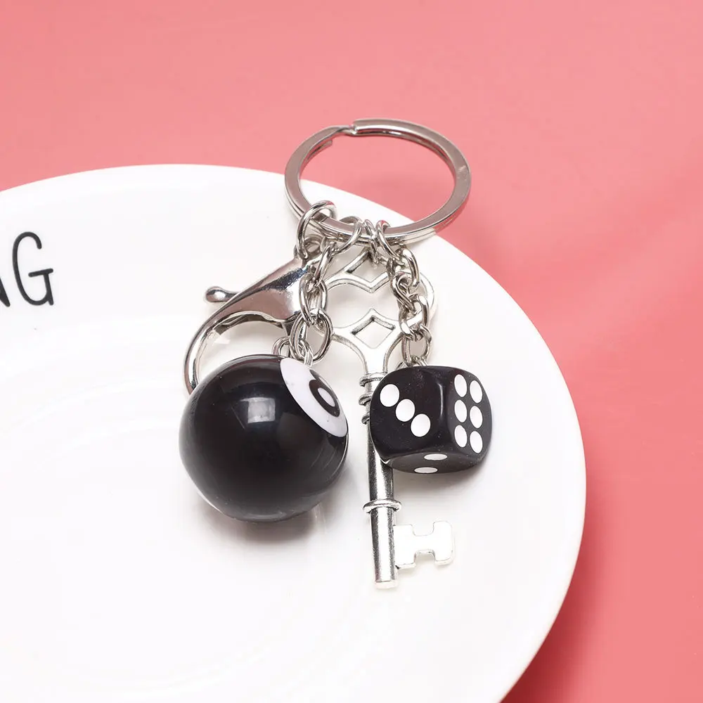 8ball Keychain Billiard Keychain Mini Ball Pendant Key Ring Resin Keyring Bar Table Decoration Jewelry Gifts брелок на телефон