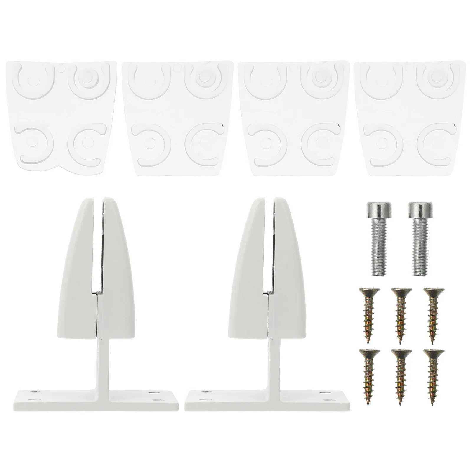 2Pcs Desk Divider Clamps Metal Glass Partition Clips Thickened Base Vertical Screen Support for Office Desktop Privacy Panel