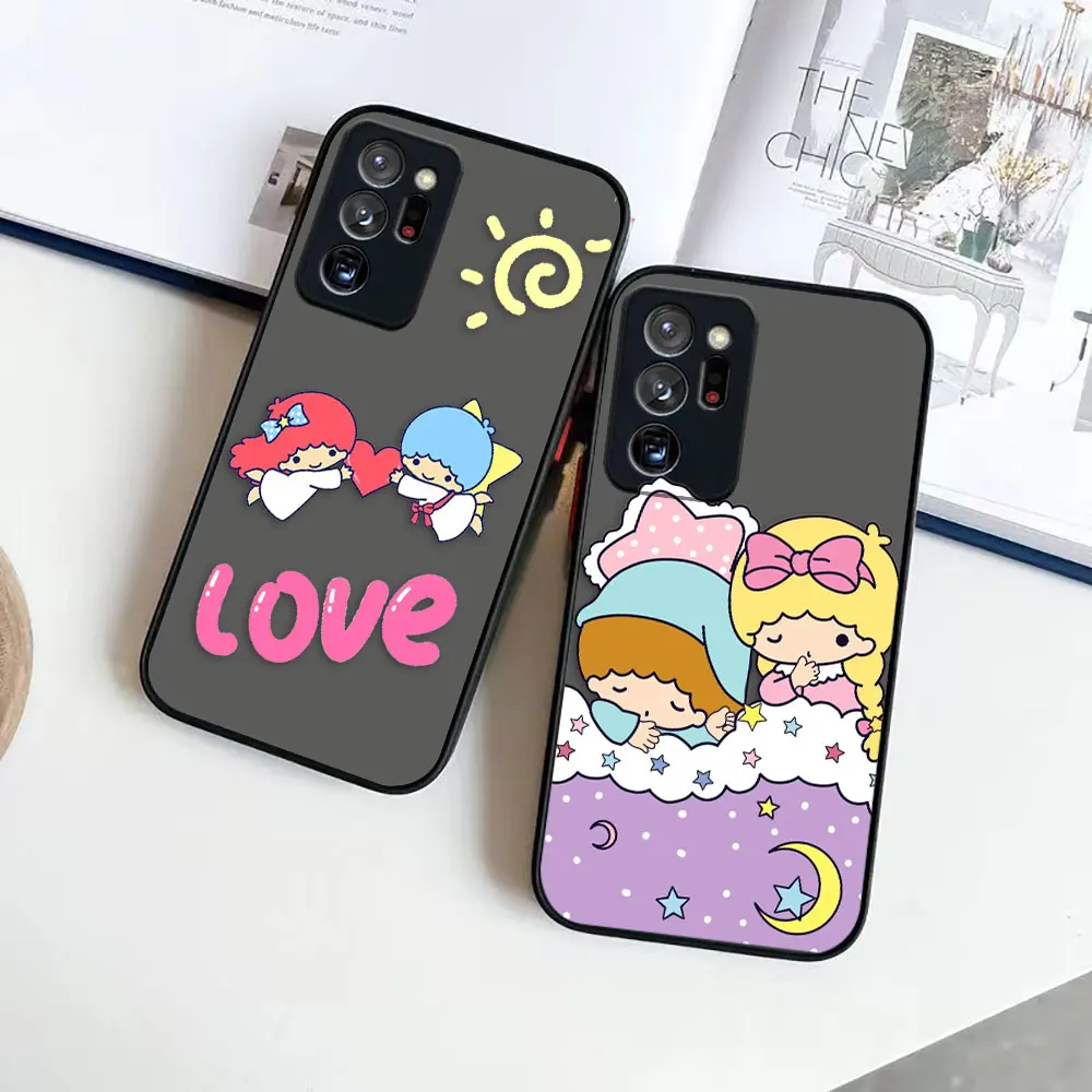 Matte Phone Case for Samsung NOTE 20 10 9 8 A13 A12 A10 A11 7 A05 A04E A04 5G ULTRA Plus Case Japanese S-Sanrio Little Twin Star