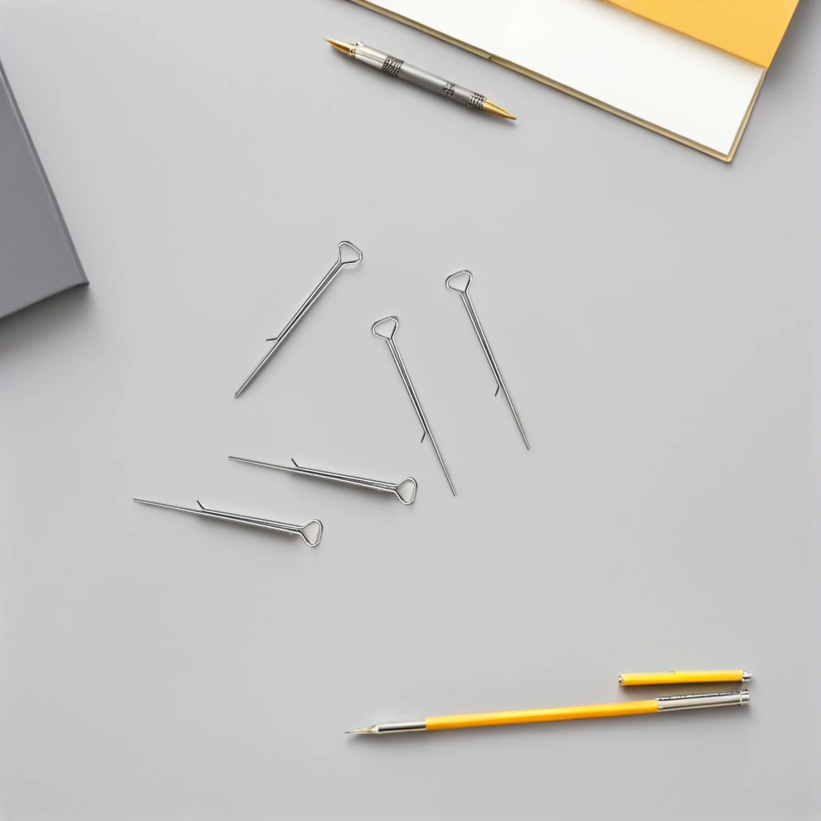 

12pcs Metal Holder For Diy Making Wick Centering Tool Sturdy Carbon Steel Wick Stabilizer Clip Silver Even