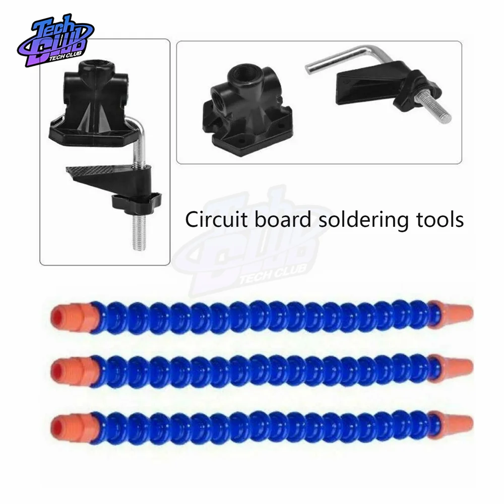 Soldering Station With 3 Flexible Arms Soldering Iron Holder PCB Welding Repair Tool Vise Hand Welding StationTable Clamp