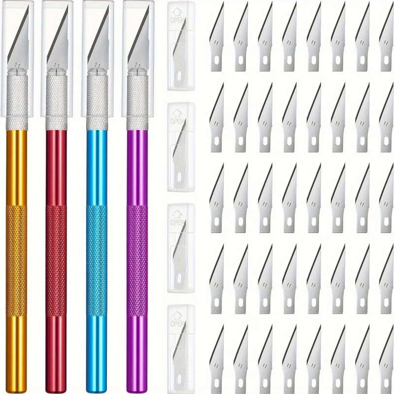 

Универсальный нож из алюминиевого сплава, 4 предмета, с комплектом лезвий из нержавеющей стали, резьба по дереву, вырезанная из бумаги своими руками.