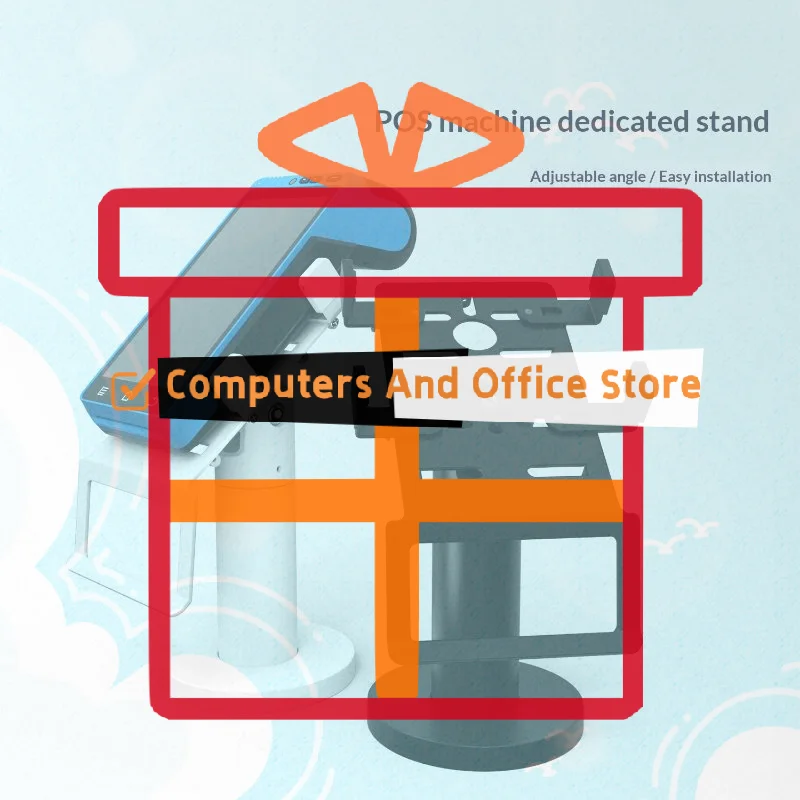 Adjustable Swivel Pos Terminal Stand Bracket Credit Card Machines Security Holder Payment System Base Mount
