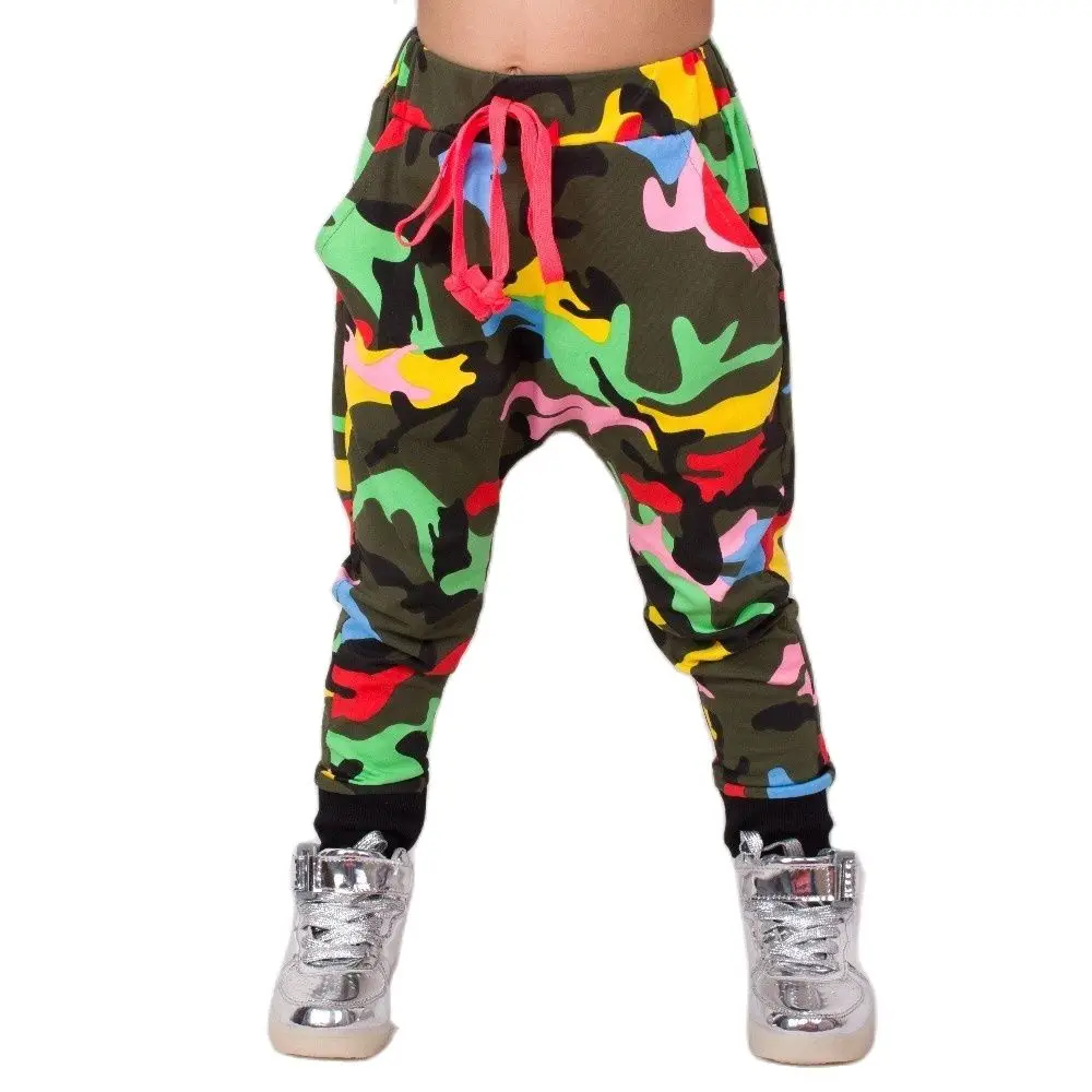 

Heroprose New Children's 2023 Spring Summer Hip Hop Dance Harem Camouflage Leisure Sports Kids Boys Big Crotch Skinny Pants