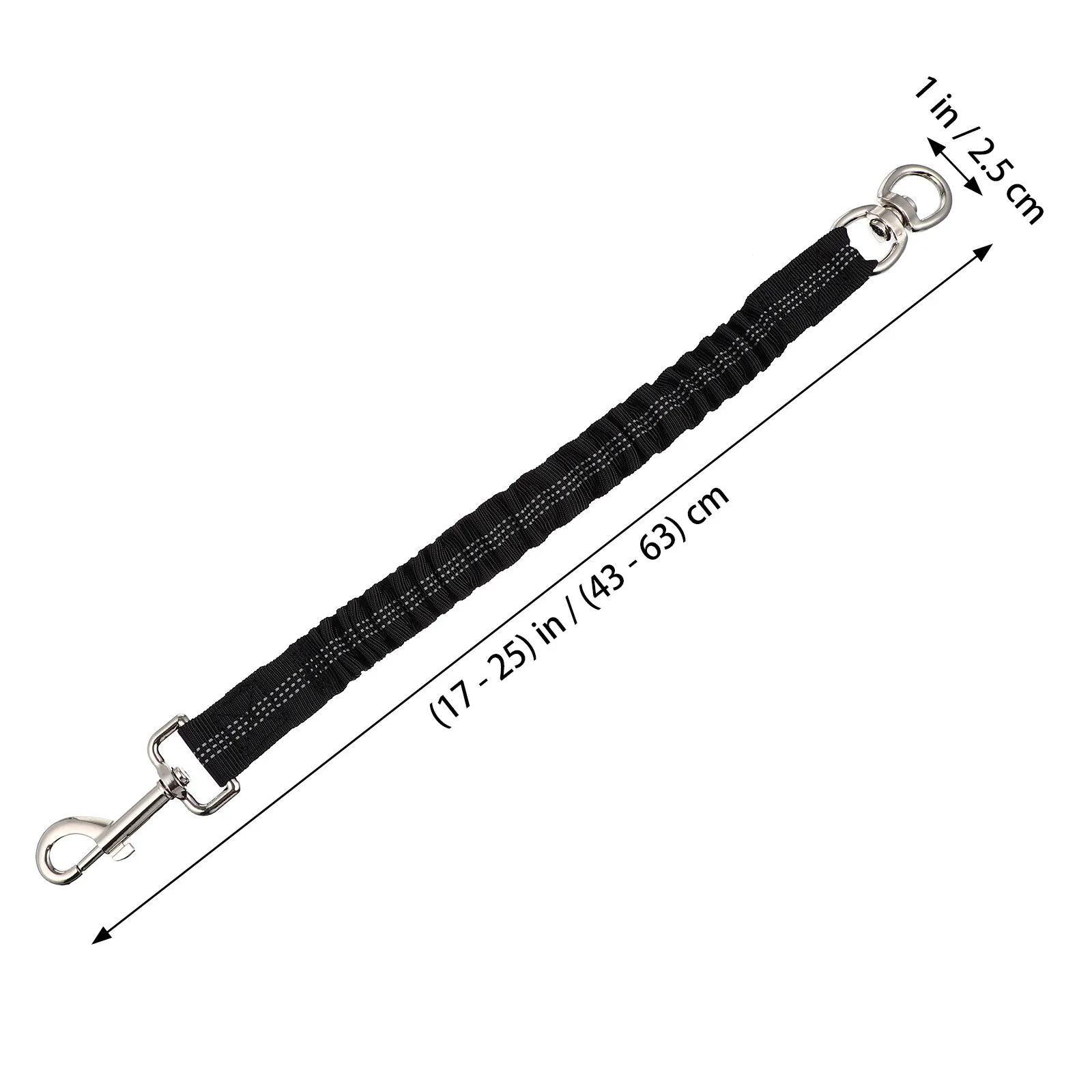 Weatherproof Reflective Dog Extension Leash Heavy Duty Mountain Nylon Elastic Bungee Walking Jogging Hiking Lead for Small