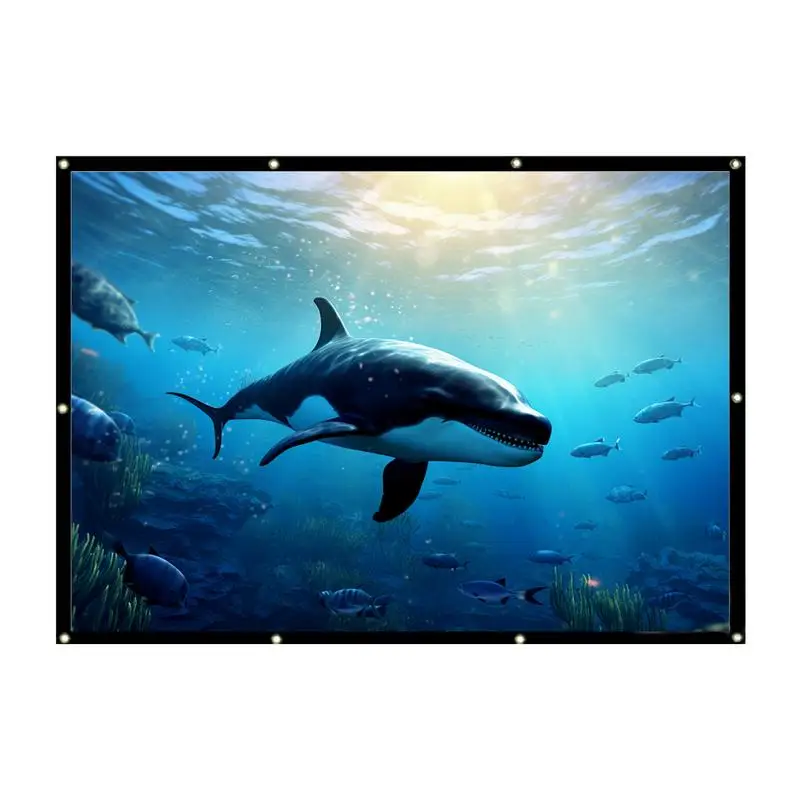 Portable Outdoor Movie Screen Outdoor Foldable Projector Movie Screen Weather-Resistant Projector Movies Screens for Smartphones