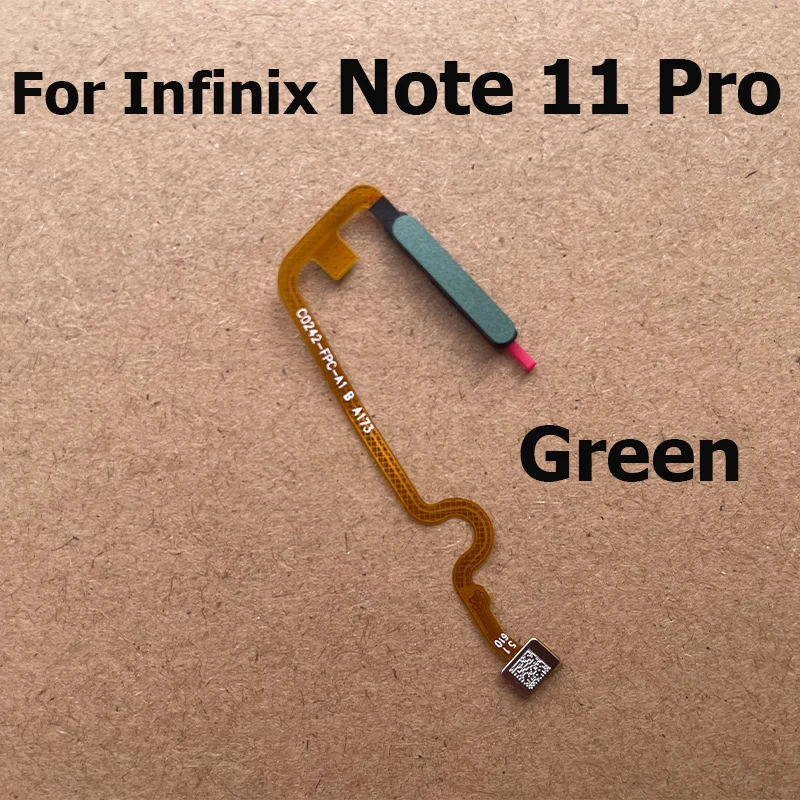 New For Infinix Note 11 Pro Fingerprint Sensor Touch ID Scanner Connector Home Button Menu Flex Cable X697