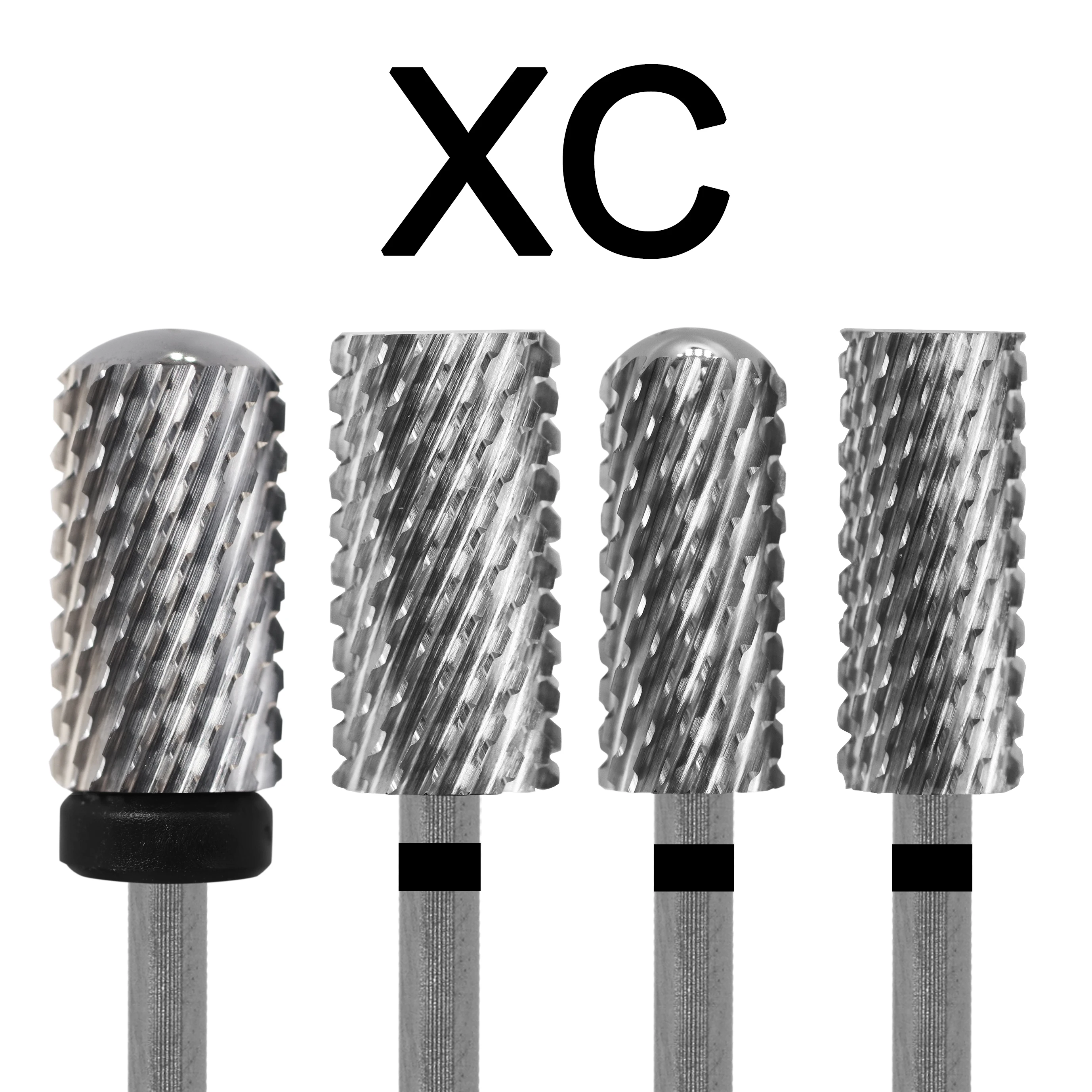 Gelak xc-ネイル用ドリルビット,大,小,丸,フラットバレル,ハードゲル,カーバイド,リムーバー,マニキュアツール,4種類の形状,最高品質