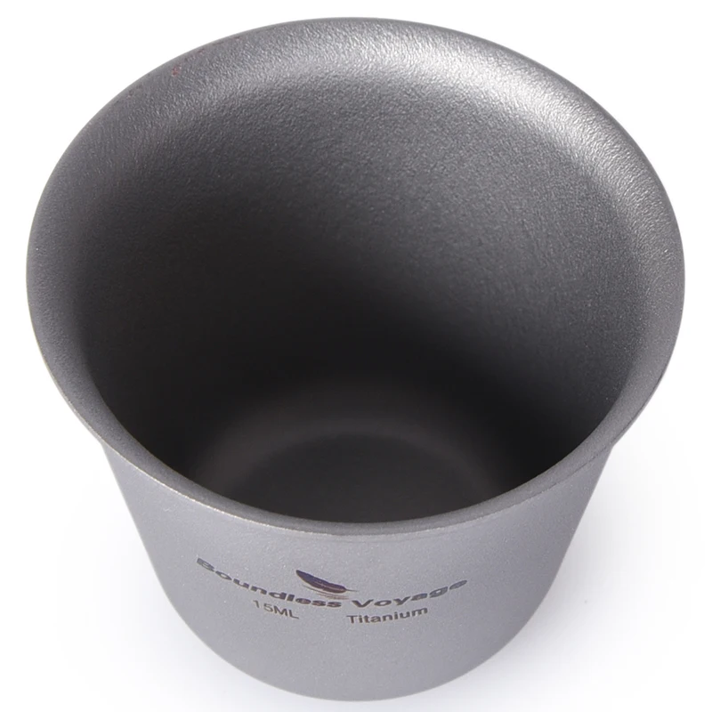 Boundless Voyage 3pcs Titanium Cup Set Mini Wine Glasses for Outdoor Camping Picnic Drinkware Tea Sake Mugs Party Flask Flagon