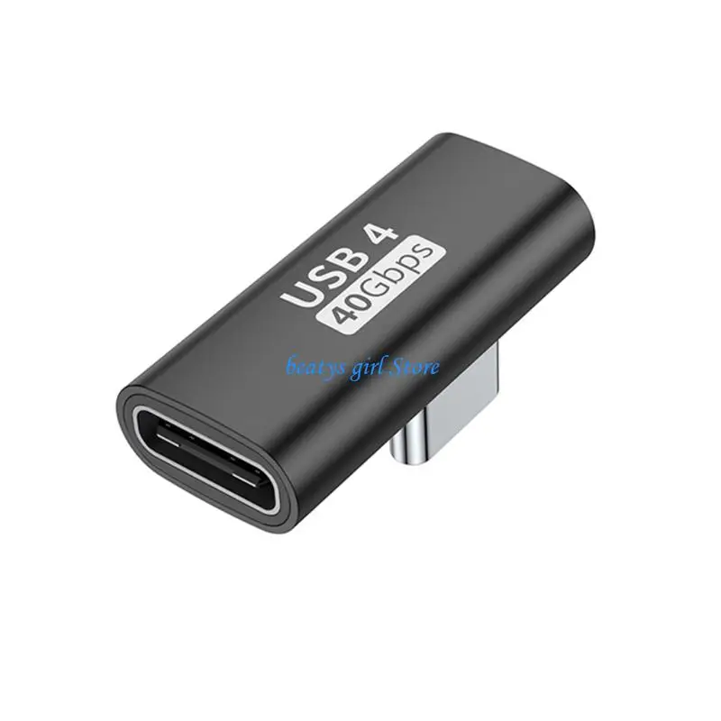 C7AB 90 Degree Type C to USB C Adapter Converter Data Transfer Charging 40Gbps 100W