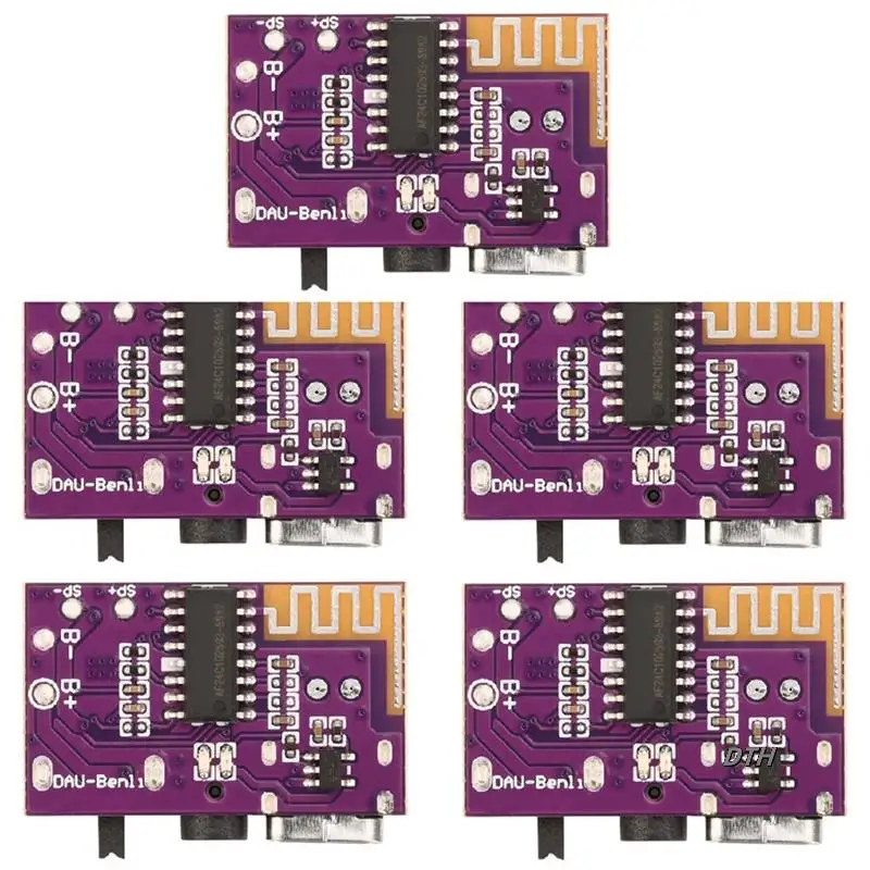 DC3.5V-5V 5W Mono Audio Amplifier Bluetooth Decoder Board Supports TWS Pair TYPE-C Interface Electronic Component Kit