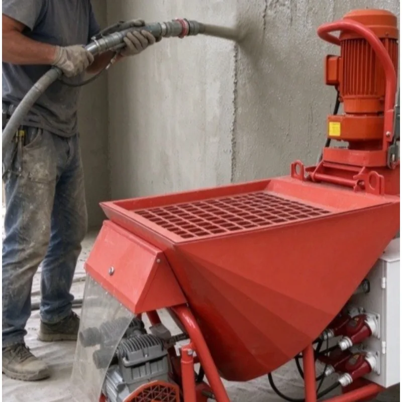 Fully Automatic Plastering Gypsum Spraying Machine Multifunctional Thermal Insulation Mortar Spraying Machine