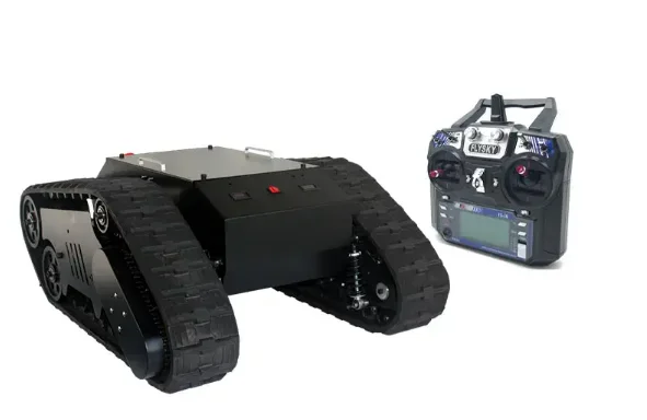 TS5.0 100kg All Terrain High Speed Rubber Steel Crawler Tank Tracked Undercarriage Unmanned Vehicle Robot Chassis Platform