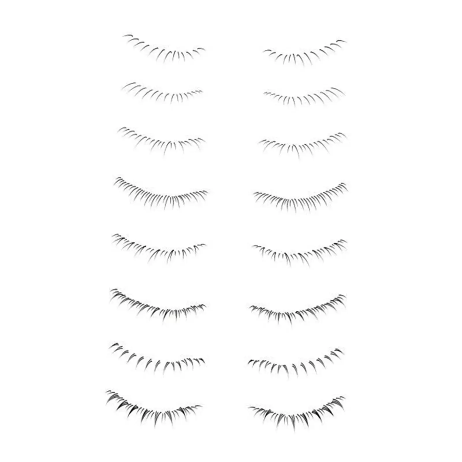 False Eyelashes Professional Halloween Lashes Gorgeous 3D Volume Makeup Eyelashes Fake Lashes for Party Halloween