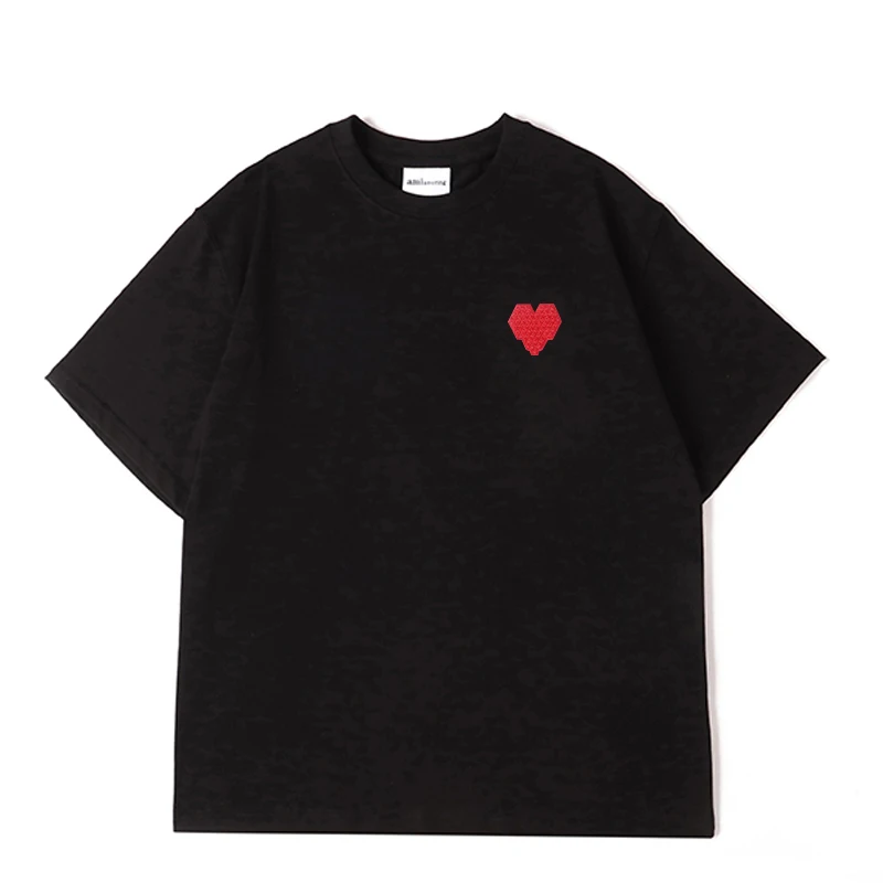 NEW T-shirt 100% Cotton Mans T-shirt Heart-shaped Woman New Original Brand T-shirt Men Tops Summer Short Sleeve Fashion