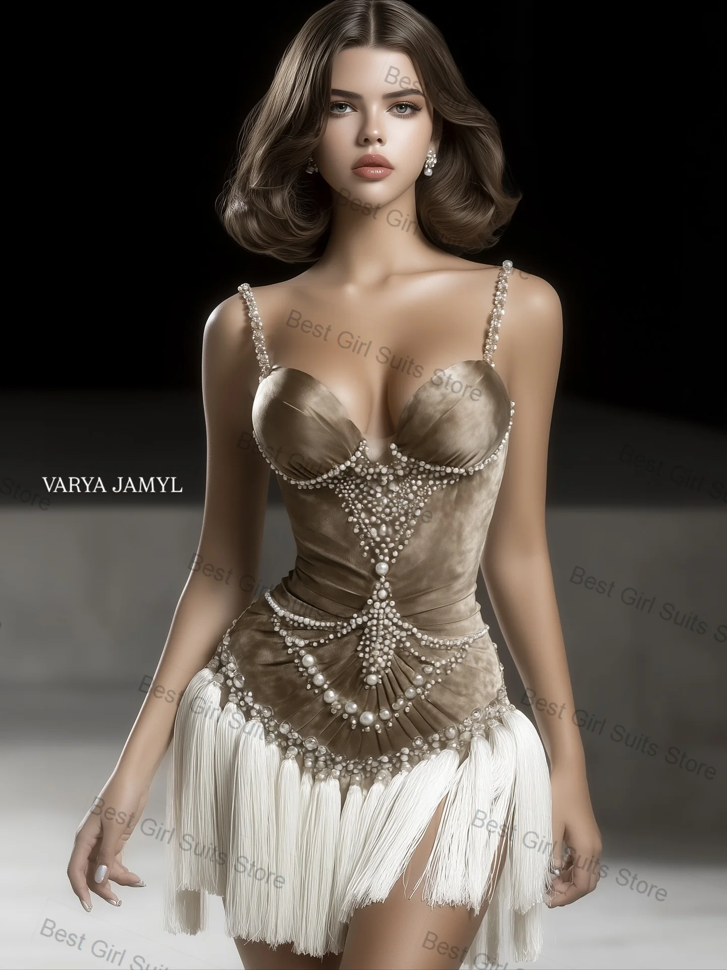 

Luxury Women Prom Dress Sexy Stripe Sleeveless Luxury Crystals Party Gown Formal Office Business Customized Wedding Guest Robes