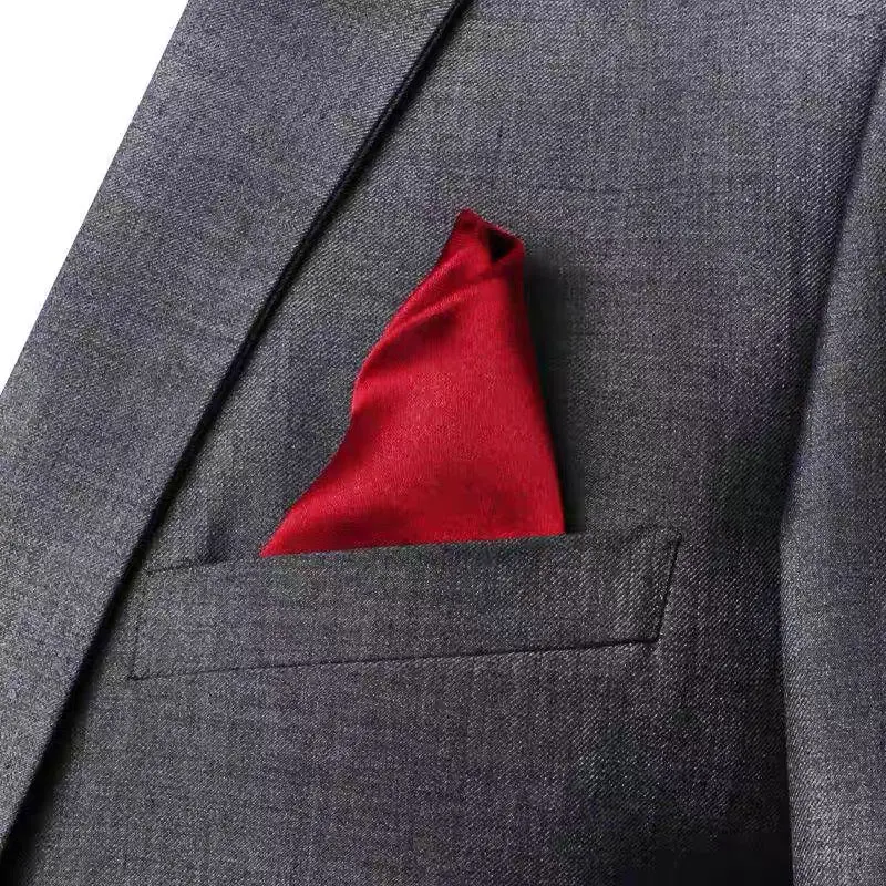 4 Stuks Heren Opvouwbare Zakdoeken Satijn Glanzend Effen Kleur Pochet Kantoor Pak Zakdoek Hanky Voor Trouwpak Formeel