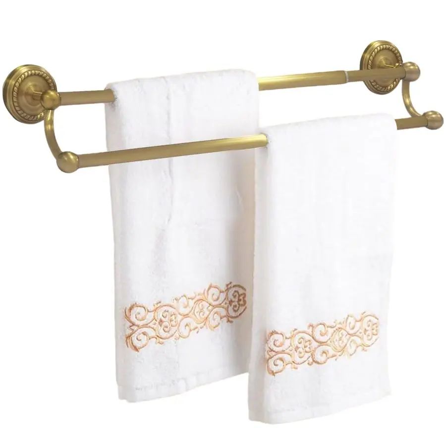 

Towel Bar, Antique Brass Bathroom Towel Racks Wall Mounted, Adjustable Gold Towel Bar Fits 1425 Inch Centers, Heavy Duty Rustpro