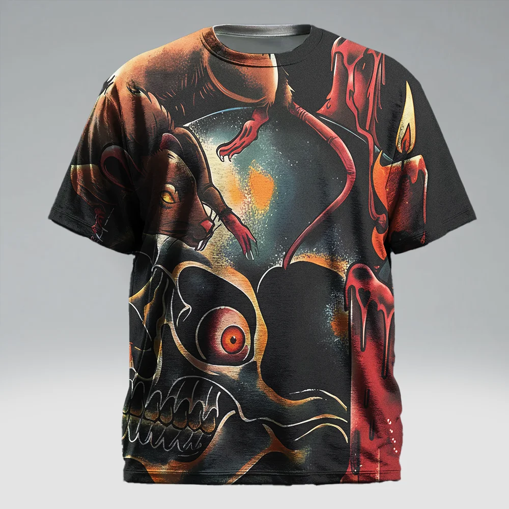 

Мужская футболка больших размеров S-9xl — визуальная футболка с коротким рукавом: Modern Bold — прочный материал, тонкие неоновые градиенты,