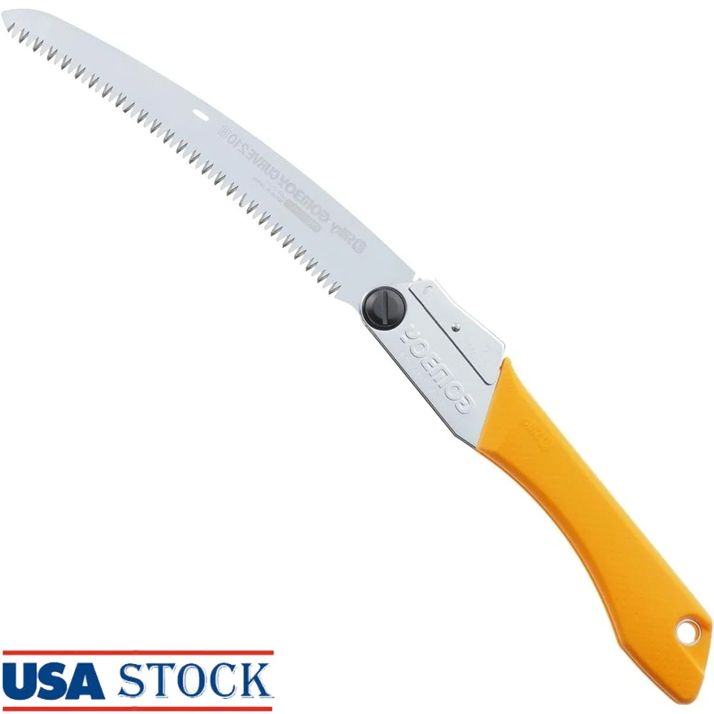 

GomBoy Curve Professional Folding Saw 210mm Impulse Hardened Teeth Durable Pruning Camping Hiking Hunting Tools with Case