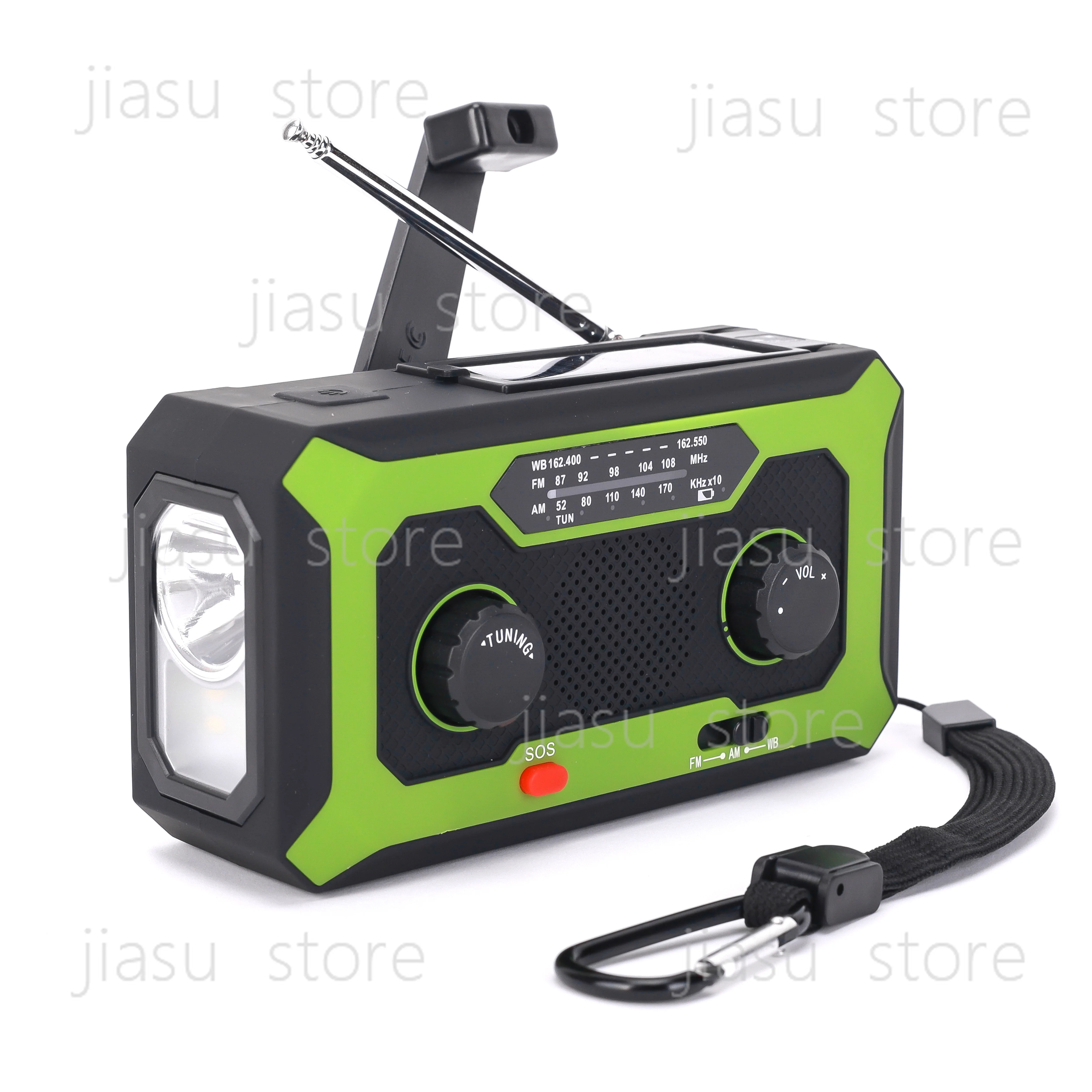 

All-in-One Portable Emergency Radio with Power Bank, Flashlight & More - Your Ultimate Survival Companion