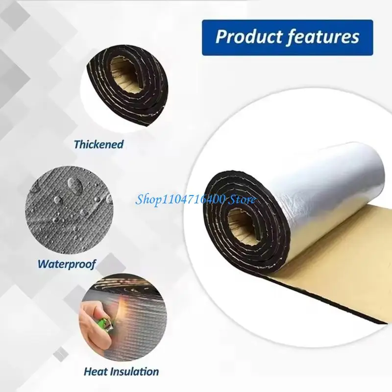 

y1gd Automotive Sound Deadening Foam Butyl Adhesive Insulation for Engine Hood & Door