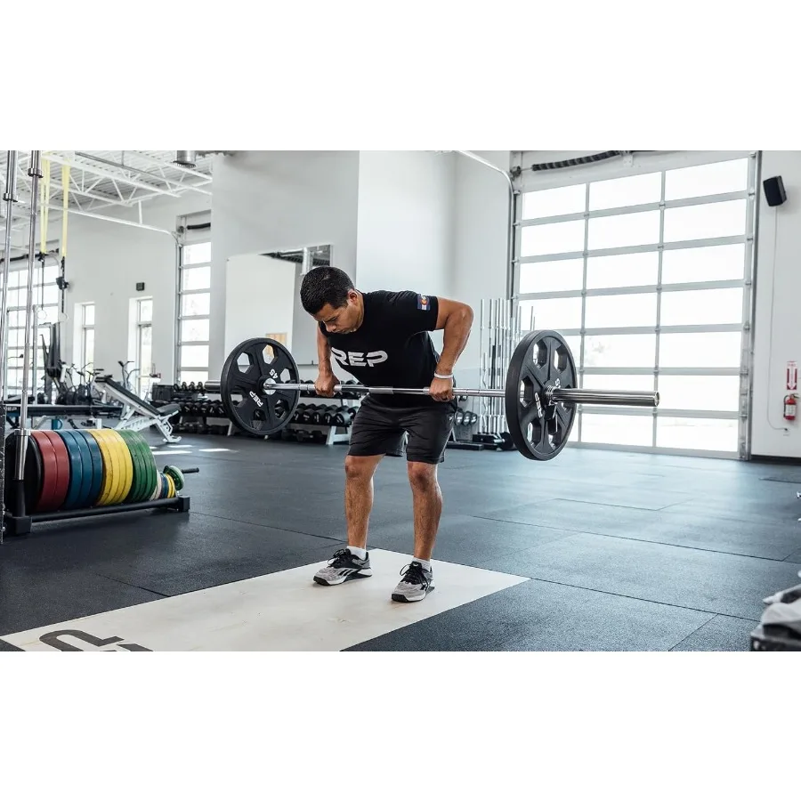 Haltères de fitness polyvalents pour salle de sport à domicile et usage commercial : haltère d'entraînement Teton 15KG ou 20KG Delta barre à usage mixte (20KG) Badl