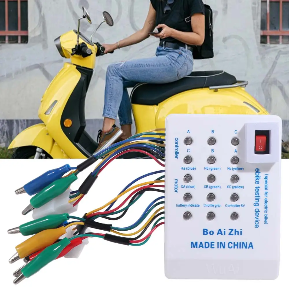 24V/36V/48V/60V/72V Electromobile Repair Device Test Measurement Tool Brushless Motor Controller E-bike Tester Hall Controller