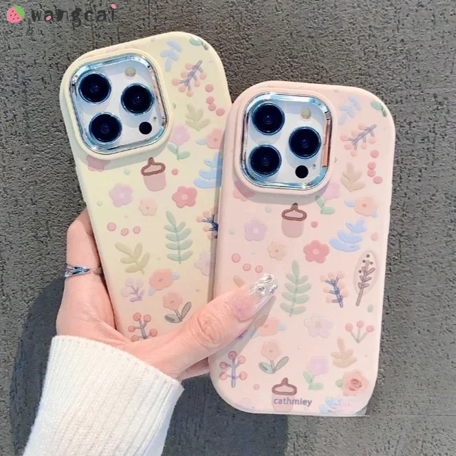 For Vivo Y03 Y18E Y17S Y28 Y02 Y200E Y200i Y01 Y15S Y21S Y21A Y21T Y21G Y33S Y50 Y30i Phone Case Small Fresh Flower Soft Cover