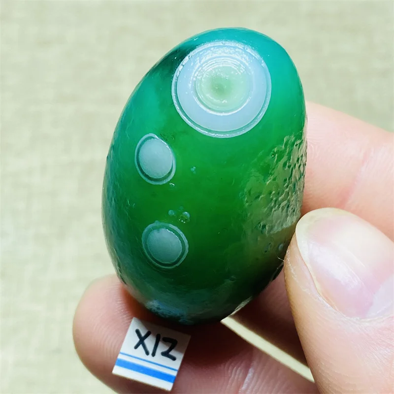 

AAAA+ Natural rare green Alxa Agate Eye Rock Mineral Specimen Energy Crystal Healing Home decoration High quality x series