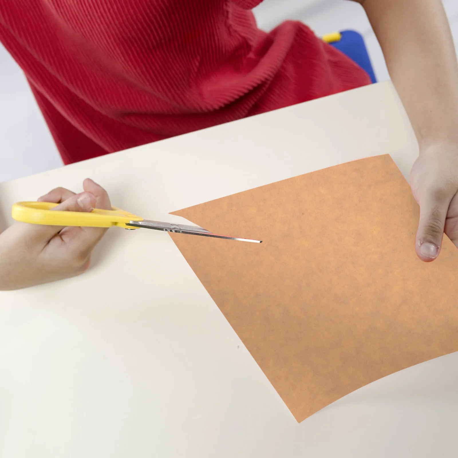 50 Sheets A4 Brown Kraft Paper Stickers Labels Printable Adhesive Label Paper for Storage Boxes Jars Filing System Workspace