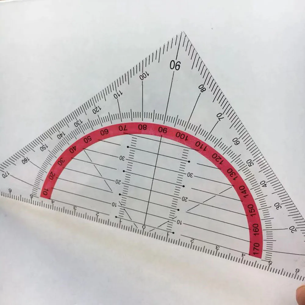 15cm Multi-function Square Triangle Scale Rulers Engineering Ruler Stationery Office Students Protractor Measurement Rulers