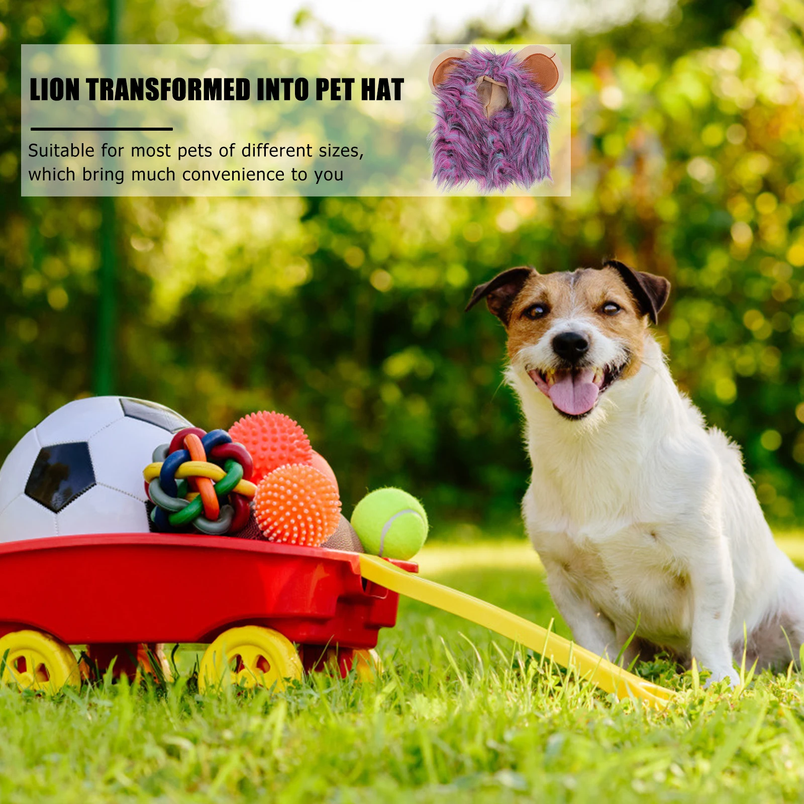 

1Pcs Lion Mane Dog Hat Halloween Adjustable Comfortable Pet Costume Decorative Party Supplies Dog Halloween Hats