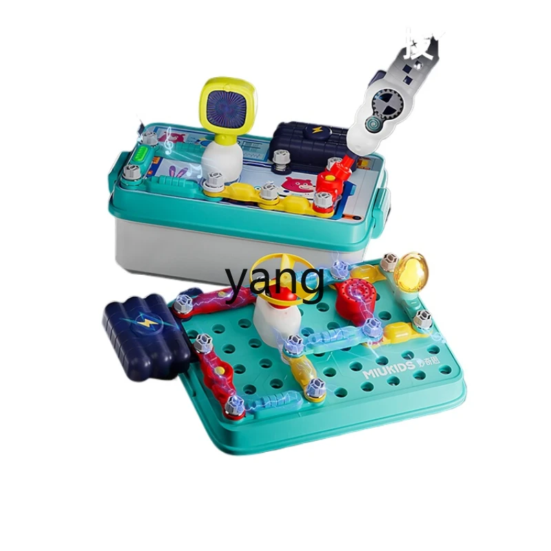 

CX Electronic Circuit Assembling Building Blocks Small Experimental Toys Suit 6-10 Years Old