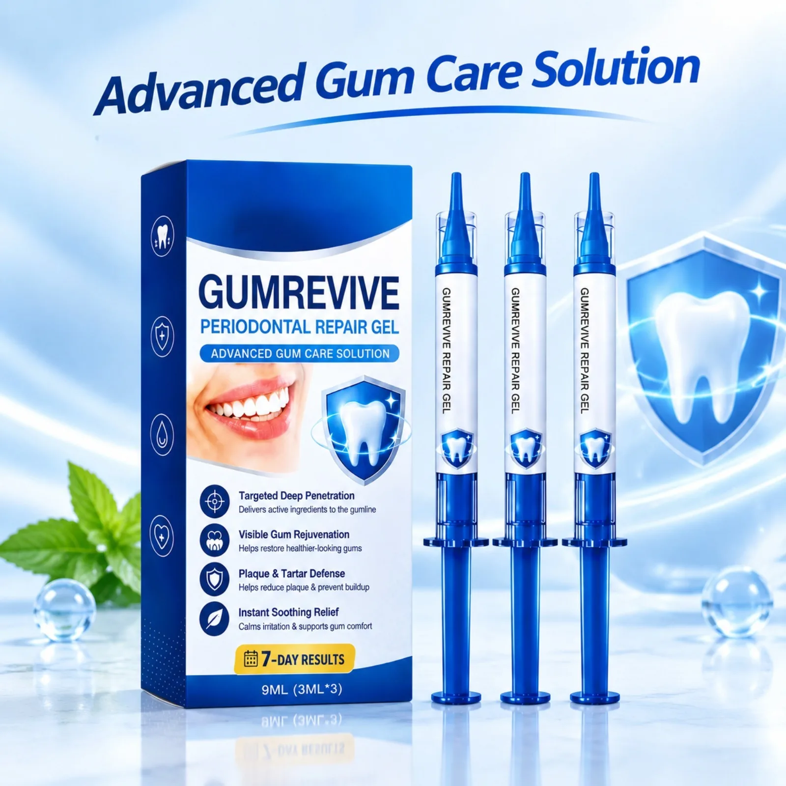 Gum Repair Gel Periodontal Care Deep Penetration for Receding Gums Plaque Removal Teeth Whitening Soothe Discomfort Oral Care