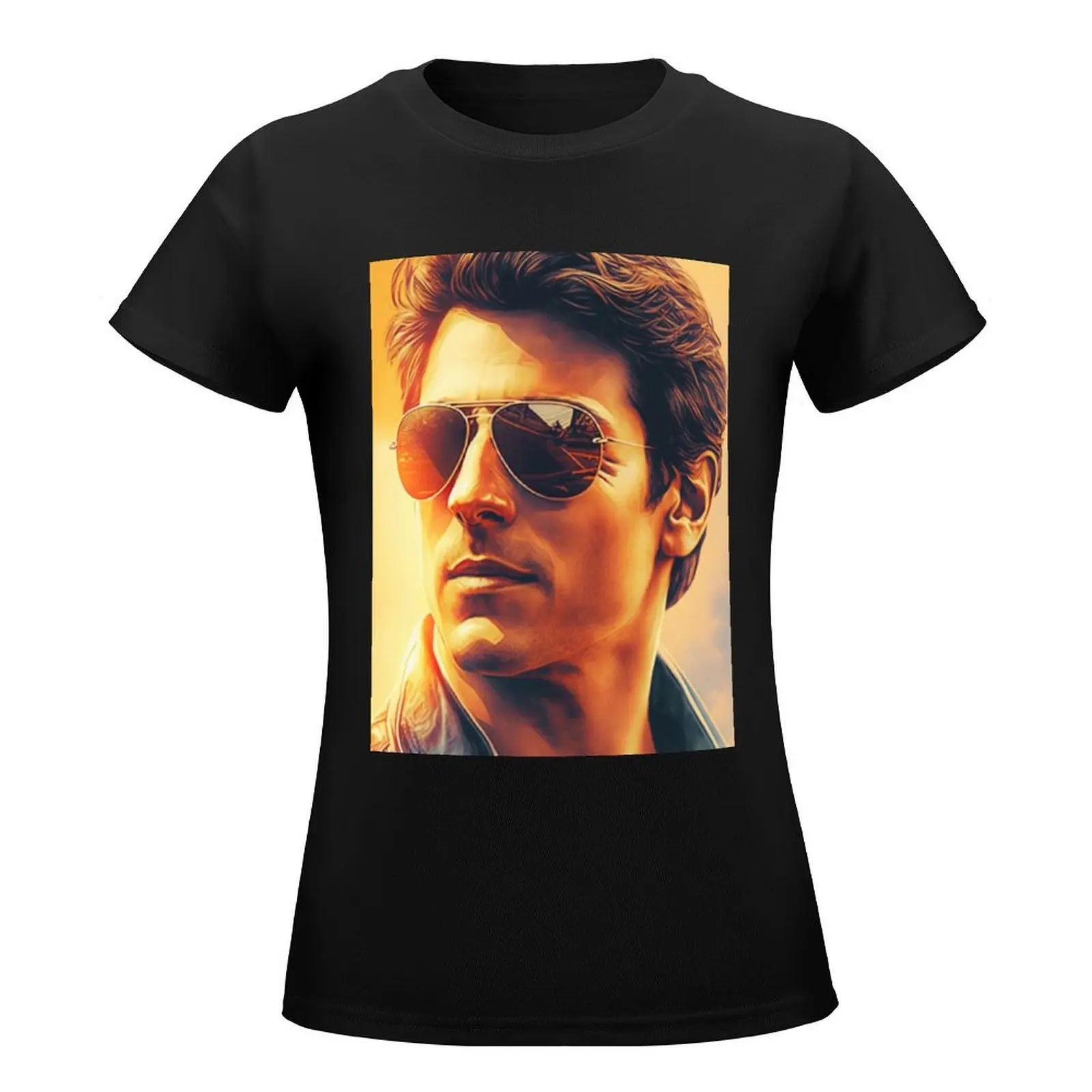 Tom Cruise T-Shirt summer top summer clothes white t-shirt dress for Women sexy