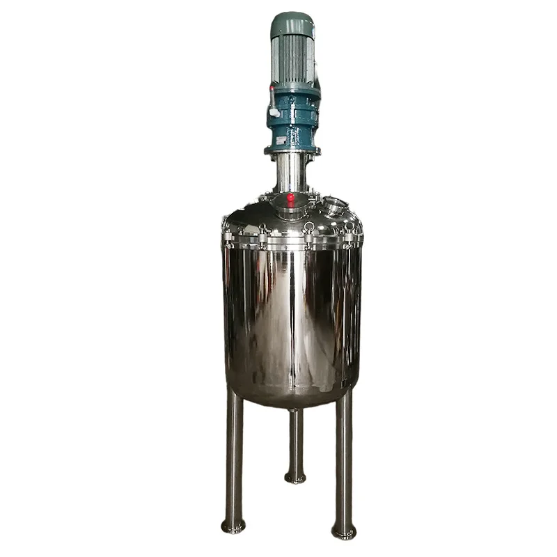 

Stainless steel vacuum mixing tank Electric heating food seasoning cosmetic dosing tank Single-layer daily chemical