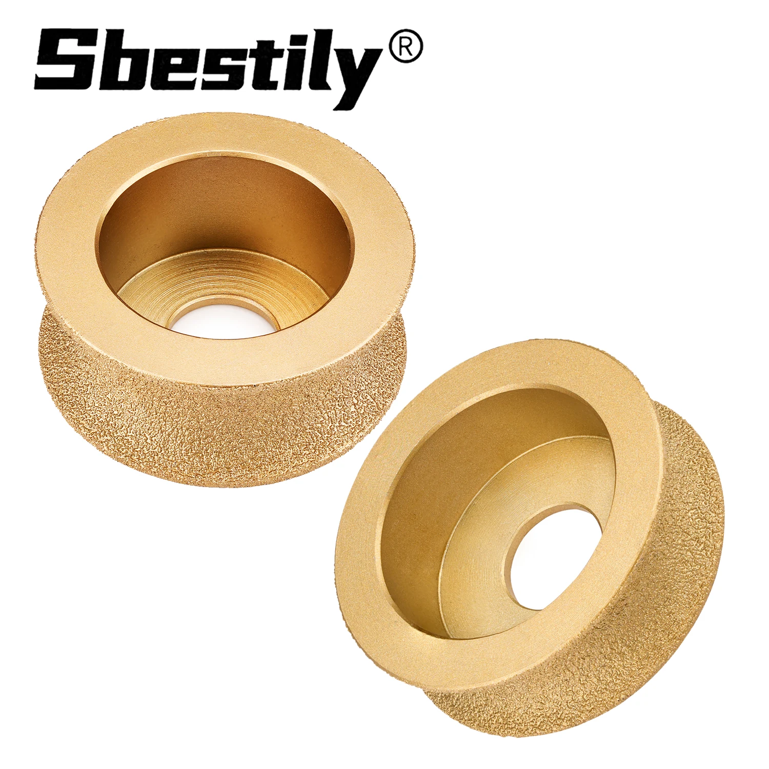 

1pc 3inch Dry Vacuum Brazed Diamond Round Polishing Wheel Ceramic Edging Wheel For Tile Quartz Marble Granite Stone