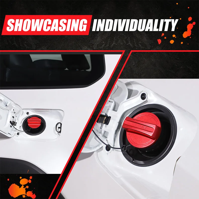 For 2012+ Toyota 86/Subaru BRZ car fuel cap car decoration aluminum alloy red universal style 1 piece set