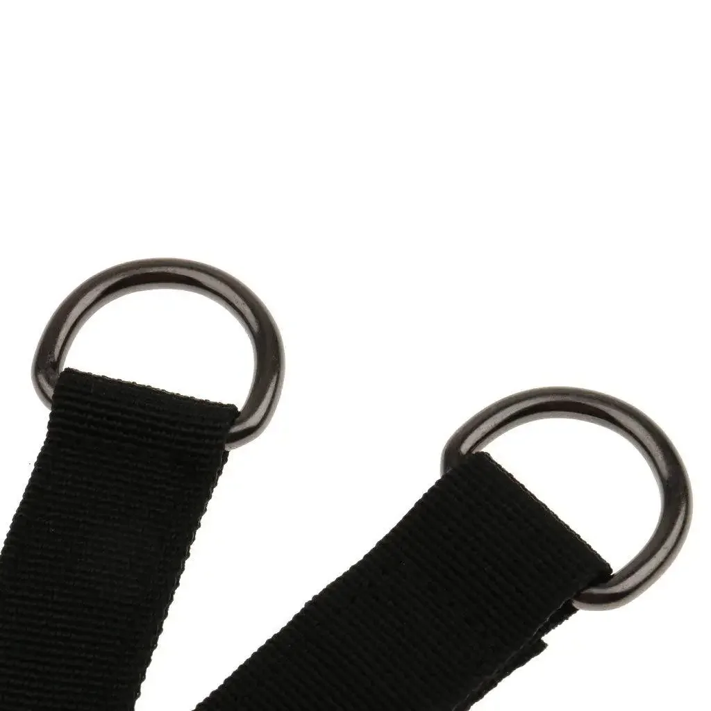 150KG Bearing Load Hanging Belt T-bar Strap Dumbbell Barbell Rope Handles Strap Tree Swing Strap Hook Ring Connecting Belt