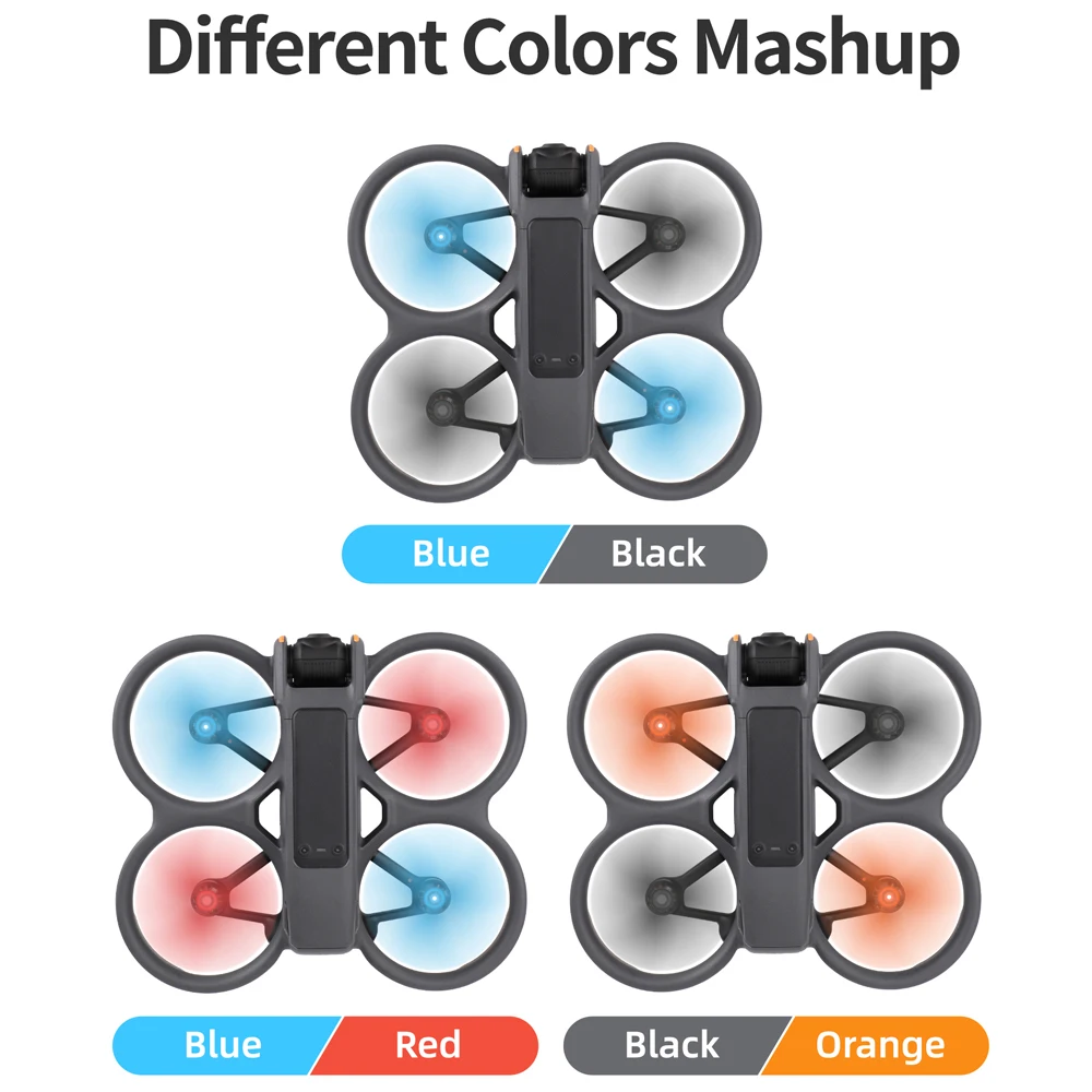 Sunnylife Propellers For DJI Avata 2 Drone Blade Light Weight Wing Fan Replacement Propeller Parts For Avata2 Colorful Paddles