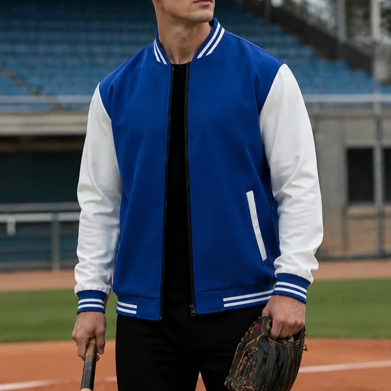 High Street Baseball Uniform Jacket Men Women Spliced Brand Single Breasted Patchwork Jackets Man American Baseball Jersey Coats