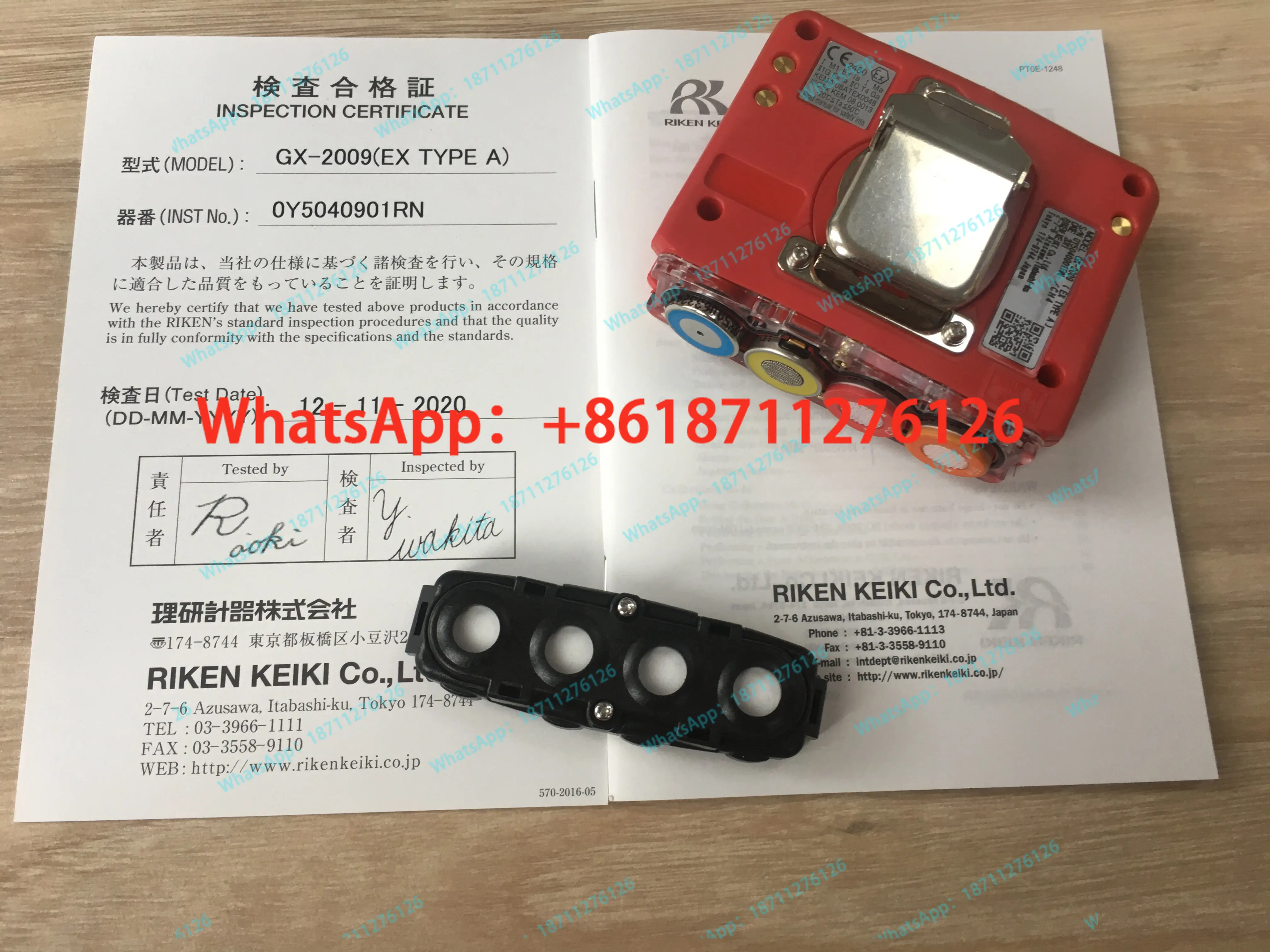 RIKEN GX-2009 Oxygen Sensor OS-BM2 RKI Oxygen Sensor