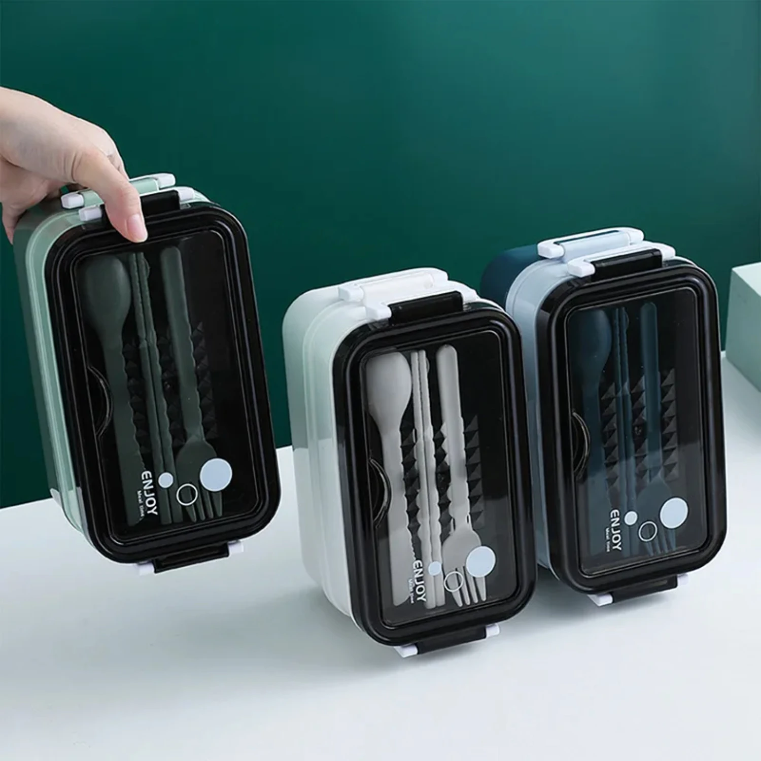 

304 Stainless Steel Lunch Box Bento Box For School Kids Office Worker 2layers Microwae Heating Lunch Container Food Storage Box